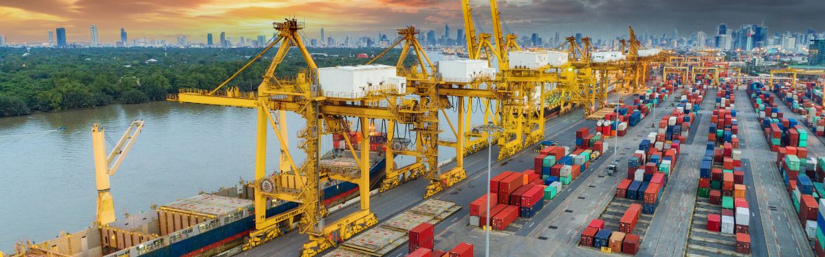 Logistics Cargo Industry Banner