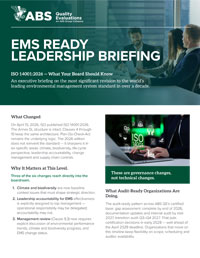 EMS Ready Leadership Briefing Memo