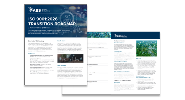 ISO 9001:2026 Transition Roadmap ISO 9001:2026 Transition Roadmap